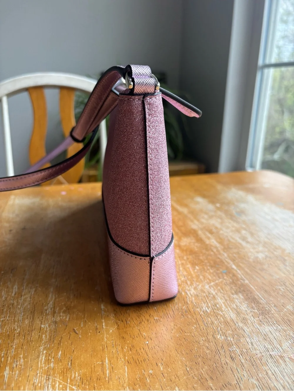 Kate Spade Rose Pink Glitter & Blush Crossbody Bag - Picture 3 of 12